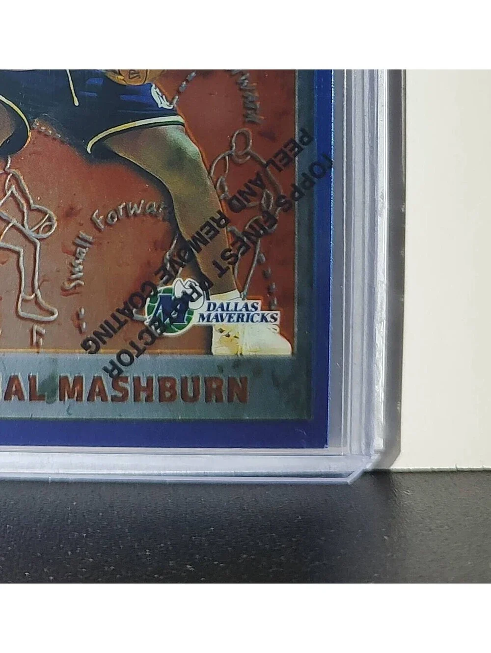 Jamal Mashburn 1995-96 Topps Finest NBA #214 Card Mavericks